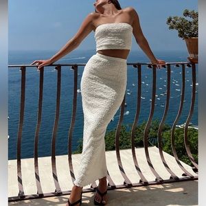 Princess Polly white Martha skirt set